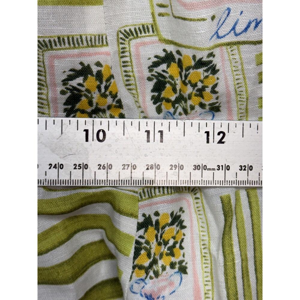 Corey Lynn Calter Dress Womens XS White Linen Lemon Print Puff Sleeve Sundress - Picture 7 of 14